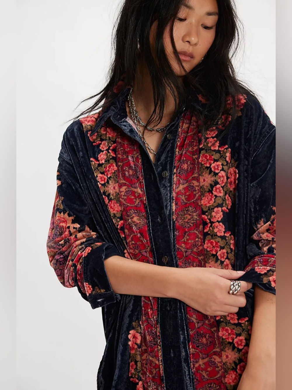 NWT Free People We The Free One Night Velvet Top
